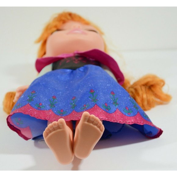 Disney Jakks Pacific Frozen Toddler Anna 13" Doll Toy - No Shoes - Picture 9 of 9